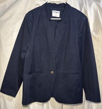 Old Navy Notched Collar Blazer Long Sleeve Navy Blue Jacket XL Business/Casual
