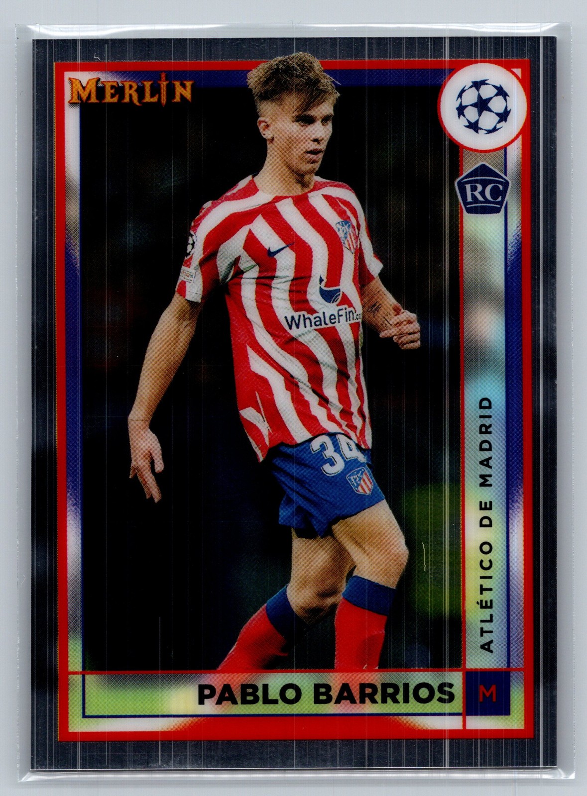 2022-23 Merlin Chrome UEFA Club Competitions - Pablo Barrios - 27 - NM