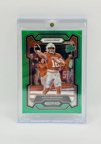 2024 Panini Prizm Draft Picks Rated Prospect Arch Manning #192 Green Prizm (RC)