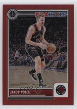 2023-24 Panini NBA Hoops Premium Stock Red Prizm 222/275 Jakob Poeltl #122 1u6