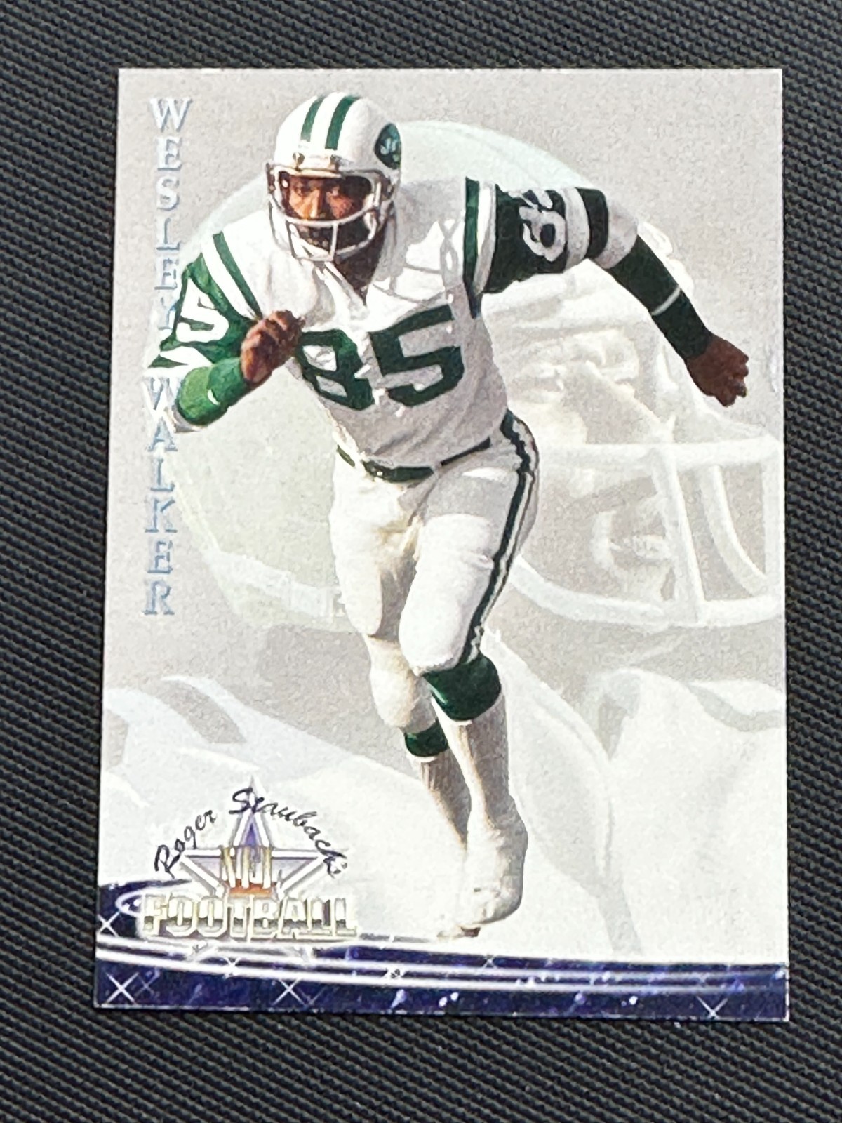1994 Ted Williams Roger Staubach's NFL #44 Wesley Walker New York Jets Football