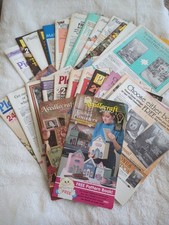 26 Vintage Quick  Easy Plastic Canvas Magazine Lot Patterns Projects Complete