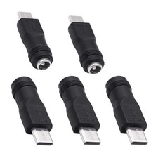 DC 5.5mm x 2.1 mm to USB C Power Adapter Connector 5V DC 5521 Female to USB