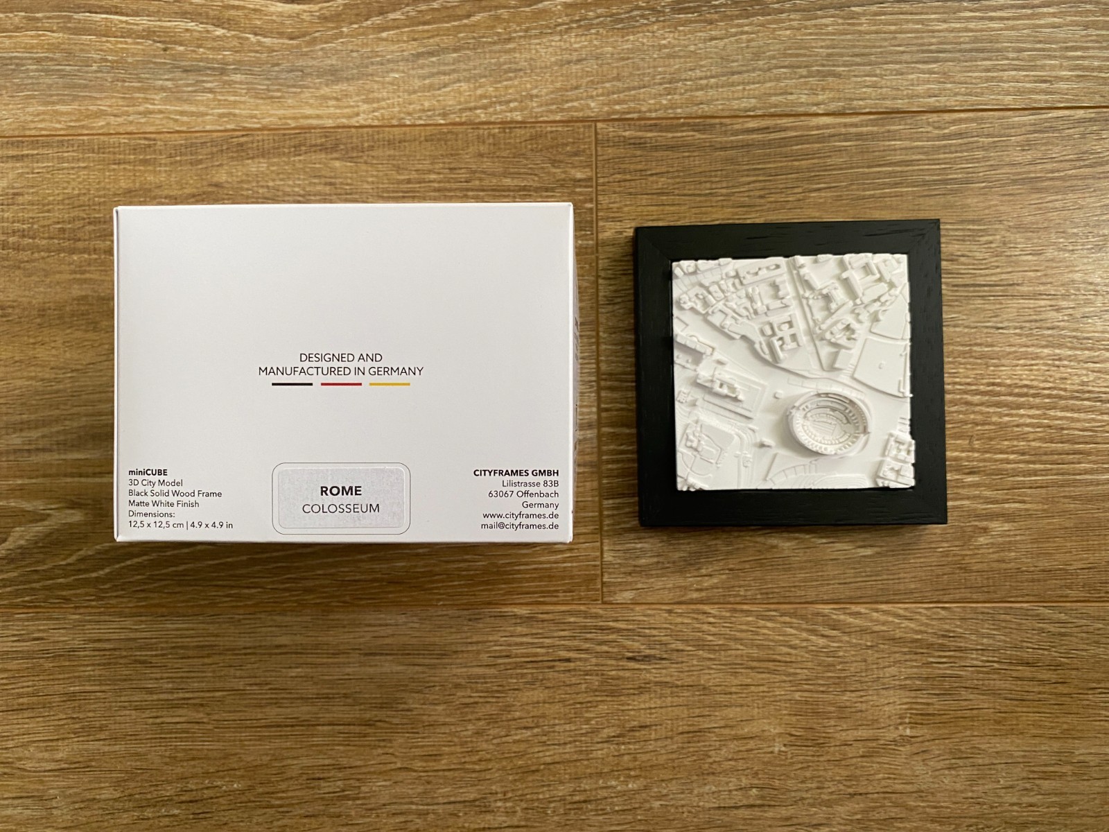 Maquette 3D Rome CityFrames cadeau idéal pour passionné d'architecture et voyageur