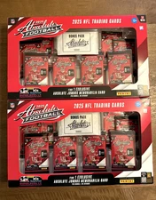 Lot of 2: NEW 2025 Panini Absolute Football Trading Card Bundle Box 🏈