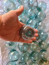 Japanese Glass Fishing Floats 2.5" Lot of 18 Vintage
