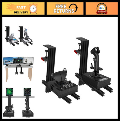 2 Set Desk Mount for Flight Simulator Joystick & Throttle - Compatible with Logi