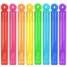 Mini Bubble Wands Assortment - 32 Pieces in 8 Colors for Kids Party Favors