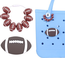 2Pcs Sports Ball Style Charms for Bogg Bag Accessories Compatible with Bogg Bag