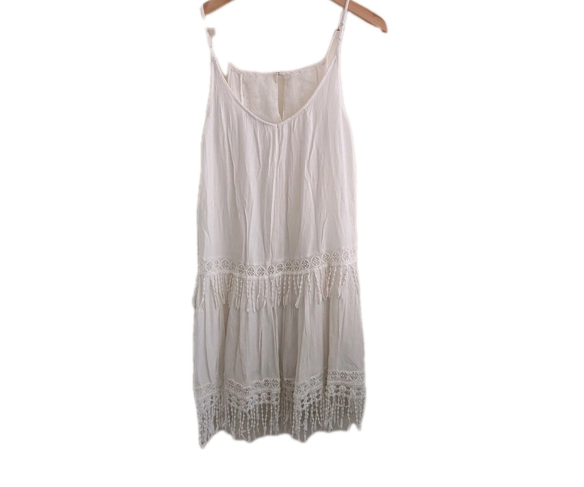American Eagle Boho Mini Dress White Crochet Lace Tassel Fringe Festival Gauze S | eBay American Eagle Boho Mini Dress White Crochet Lace Tassel Fringe Festival Gauze S | eBay