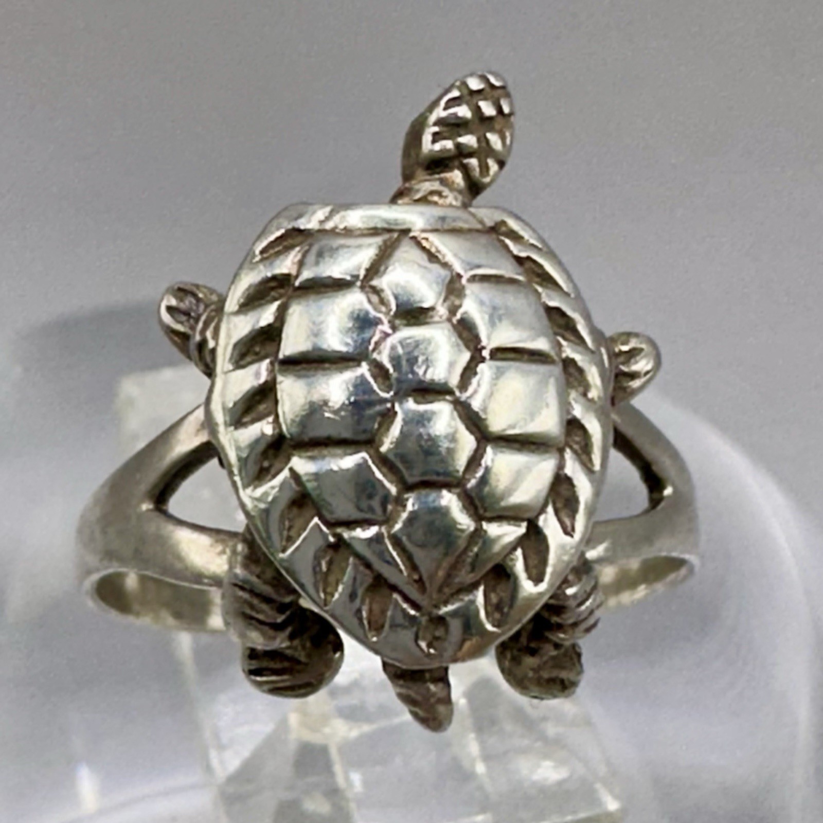 Turtle Tortoise Movable Ring MC 925 Sterling Silv… - image 2