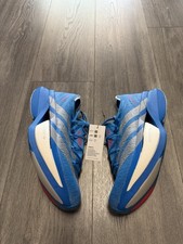 Adidas Adizero Prime X3 Strung Solar Blue Silver Metallic Men s Sz 7.5 JQ0615