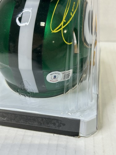 Packers DONALD DRIVER Signed Riddell FLASH Speed Mini Helmet AUTO - Beckett C2 - Picture 4 of 4