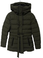 NWOT MICHAEL KORS QUILTED 700 DOWN Fill PUFFER JACKET HOODED ARMY GREEN SIZE M