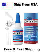 Super Glue for Glass Repair, 30g Super Instant Glass Glue, Clear Adhesive Glue f
