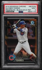 2016 Bowman Chrome Prospects Black & Gold Refractor Gleyber Torres PSA 9 0y8e