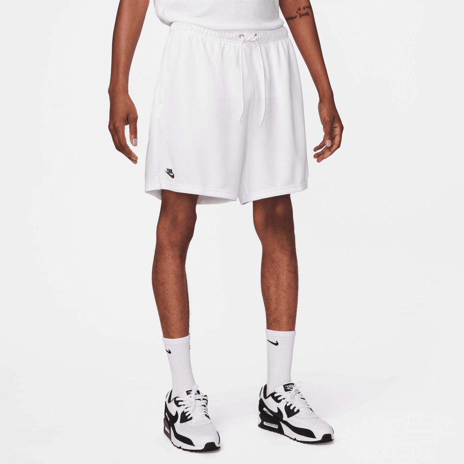 Nike Men's Club Mesh Shorts White/black
