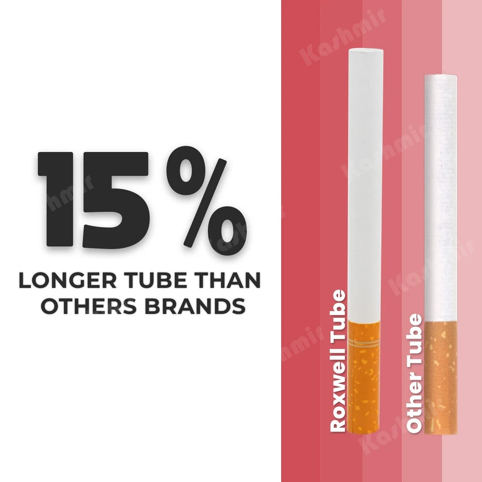 Сигаретные трубки Roxwell размер 100s красные 2000 штук 10 коробок 200 трубок RYO - Изображение 2 из 4