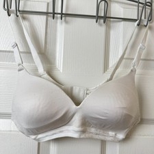 Warner's Elements of Bliss Wire-Free Contour Bra White 34A Style 01269