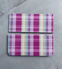 Pink  Purple Plaid Pastel Tartan Pattern NEW 3DS Top Bottom Replacement Shell