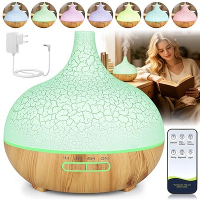 500ml Aroma Diffuser Ultraschall Aromatherapie Diffusor für ätherische Öle Büro