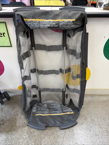 Graco Pack N Play Playpen Clip On Mesh Bassinet Insert & Poles Grey