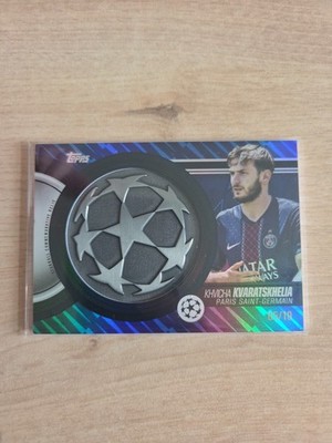 Topps Starball Relic Khvicha Kvaratskhelia 2025/26 PSG NUMBERED 5/10