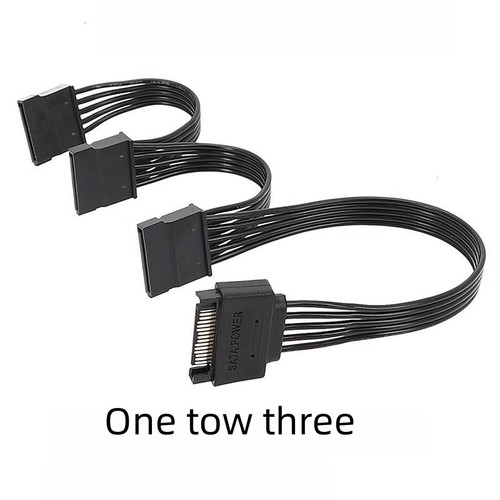 1 Tow 5/4/3 Power SATA 15Pin SATA HDD Power Cable HDD Expansion Cable - Photo 9/12