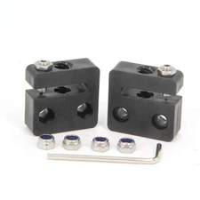 Zeberoxyz 2PCS Anti-Backlash Nut Block for 8mm Diameter 2mm Pitch 8mm Lead PO...