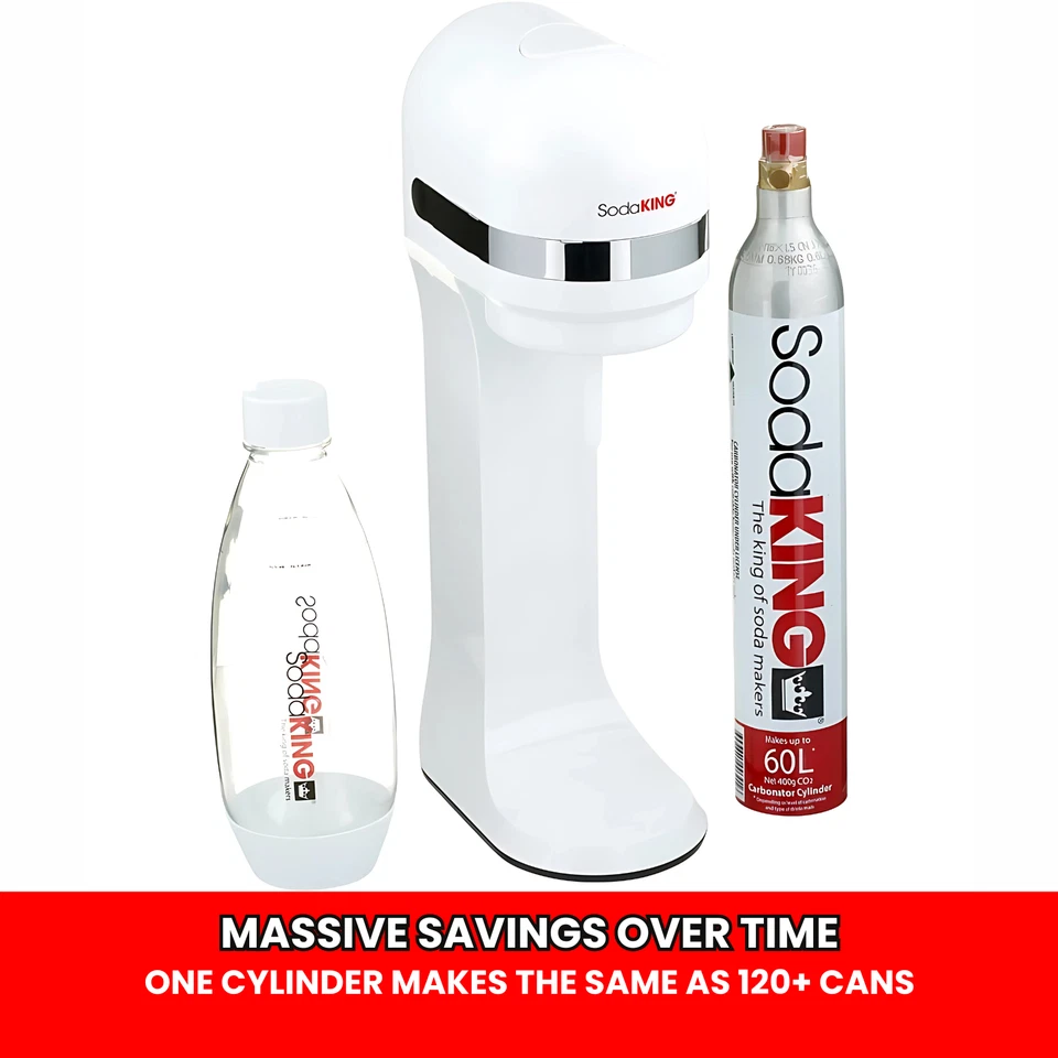 Spark soda machine with reusable 1L bottles
