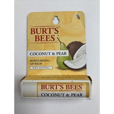 Burts Bees Lip Balm Coconut Pear Moisturizing 100% Natural Made in USA