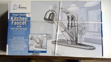 Home Impressions 400682 Single Handle Kitchen Faucet with Pull-Out Sprayer