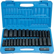 Grey Pneumatic 1512DM 1/2" Drive 30-Piece SAE & Metric Deep Set