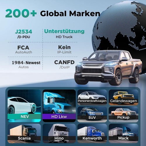 LAUNCH X431 V+ ELITE PRO 5 OBD2 Diagnosegerät J2534 + PRO G3 TPMS BST360 VSP600 - Bild 6 von 15