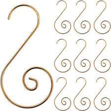 Christmas Ornament Hooks Tree Ornament Hanger Metal Wire Gold 200 PCS