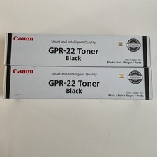 Lot of 2 Genuine Canon GPR-22 Black Toner for iR 1018 1022 1023 1024 1025 Series