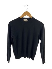 HERMES Knit Sweater Thin M Wool Black