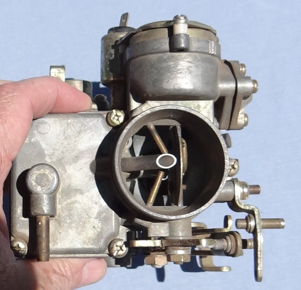 1970s 30PICT-2-3 Volkswagen Bug Beetle cano único núcleo de carburador refrigerado a ar - Imagem 3 de 4