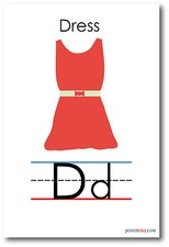 NEW LANGUAGE ARTS POSTER - The Letter D - Alphabet POSTER