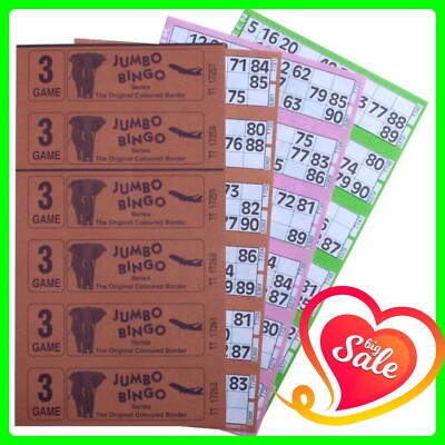 Bingobücher Bingo Tickets 60 Bücher 3 Seiten Bingospiel BINGOABEND ALS GRATISGESCHENK