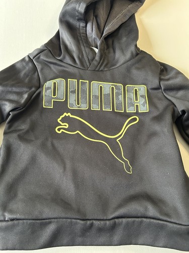 Sudadera con capucha negra Puma bebé niño talla 2T - Imagen 2 de 4