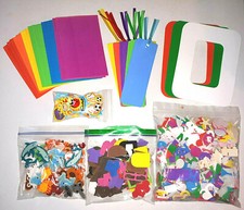 Huge Lot Foam Craft Adhesive Stickers Sport Cowboy Cars Letters Animals Clothes