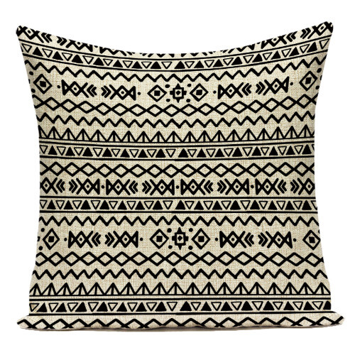 Copricuscino Geometria Lino Cotone Copricuscino Decorativo Lancio Federa - Foto 36 di 49