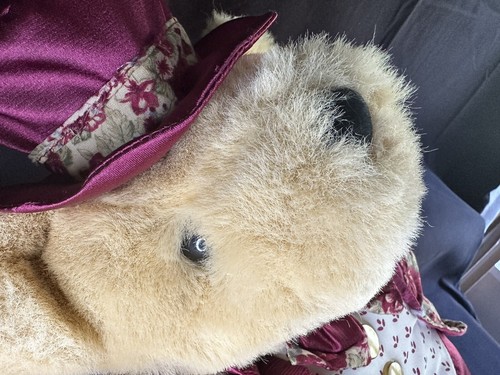 Vintage 19 Zoll Teddybär Anzug im viktorianischen Stil mit Zylinderhut - Bild 4 von 6