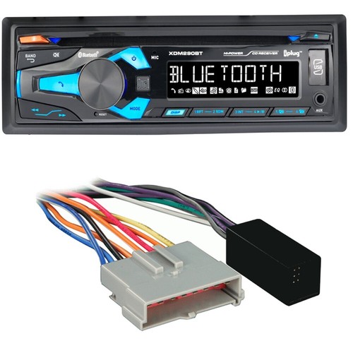 Dual Bluetooth MP3/AM/FM CD Car Stereo w/Wire Harness for 1994-2000 Ford Mustang