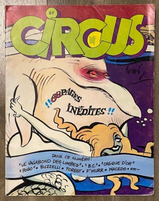 Circus #3 (1975, Editions Glenat) Vintage French BD Comic Magazine RARE