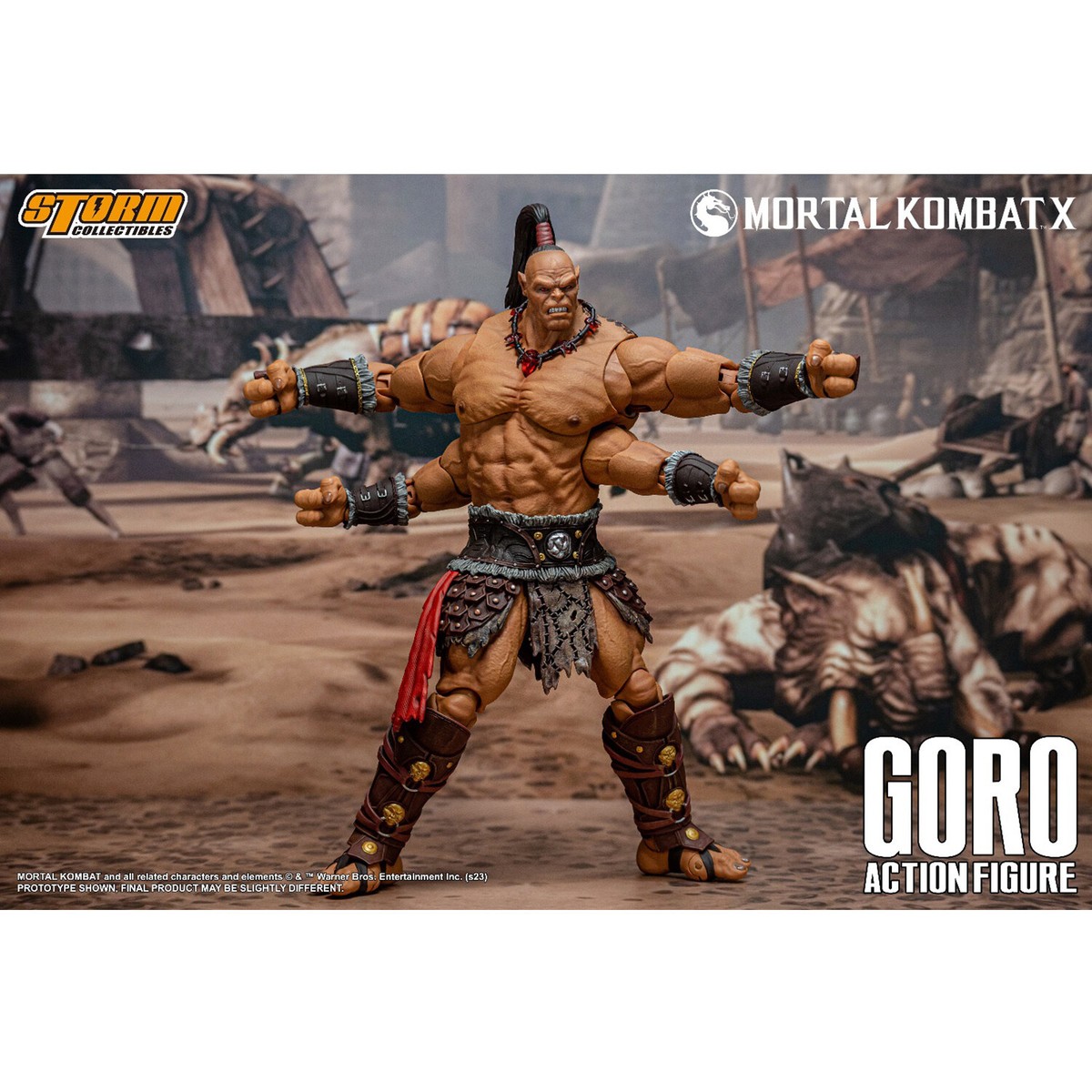 New In Stock Storm Toys DCMK18 1/12 Mortal Kombat GORO Collectible