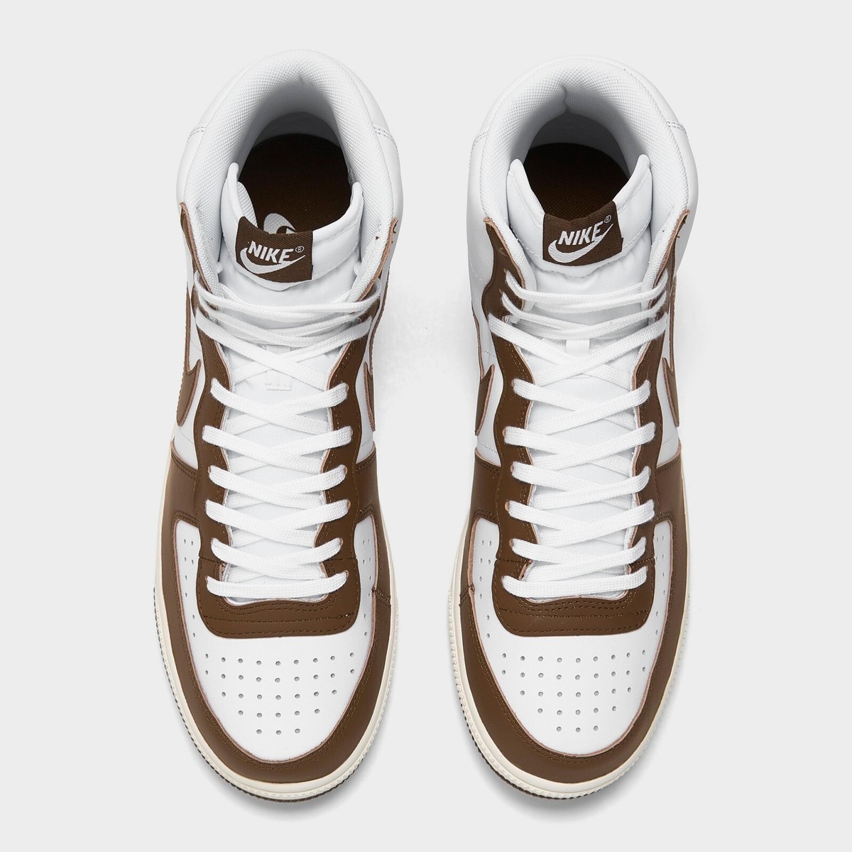 Nike Terminator High Casual Shoes White / Brown Sz 8 FJ4199 100 | eBay
