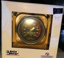 Auto Meter 4728 Gauge Nitrous Pressure 2 116 2000 Psi Mechanical Carbon Fiber