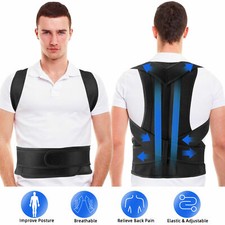 Posture Corrector Support Back Brace Shoulder Belt Adjustable For Men Women Kids